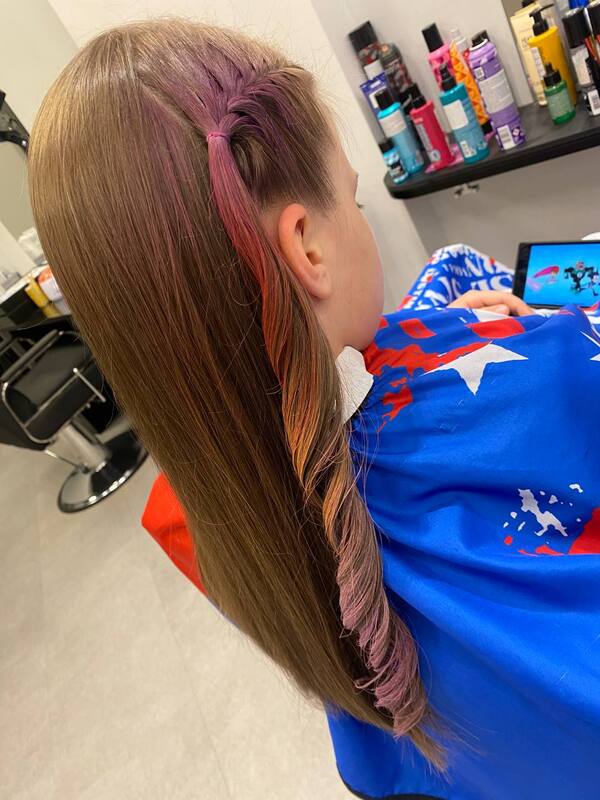 Krāsainās matu šķipsnas bērniem HAIRRIGA