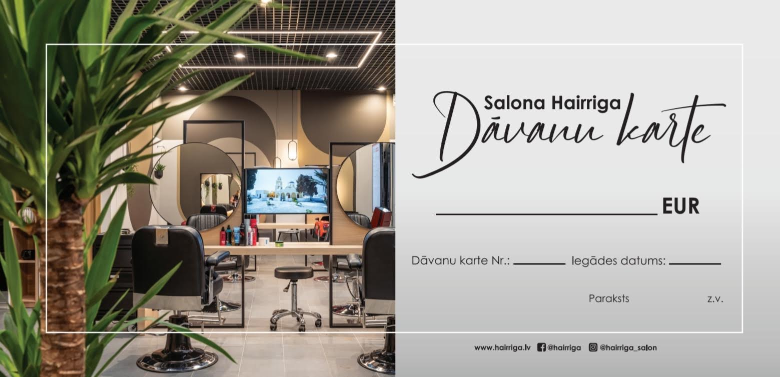 HAIRRIGA dāvanu karte